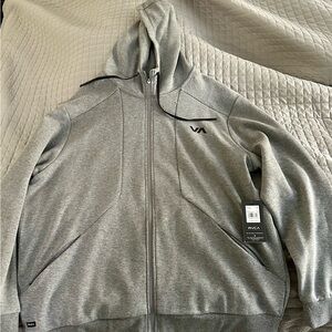 RVCA Charcoal Tech Fleece Hoodie